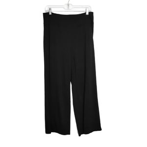 Athleta Black Wide Leg Track Pants High Waisted M